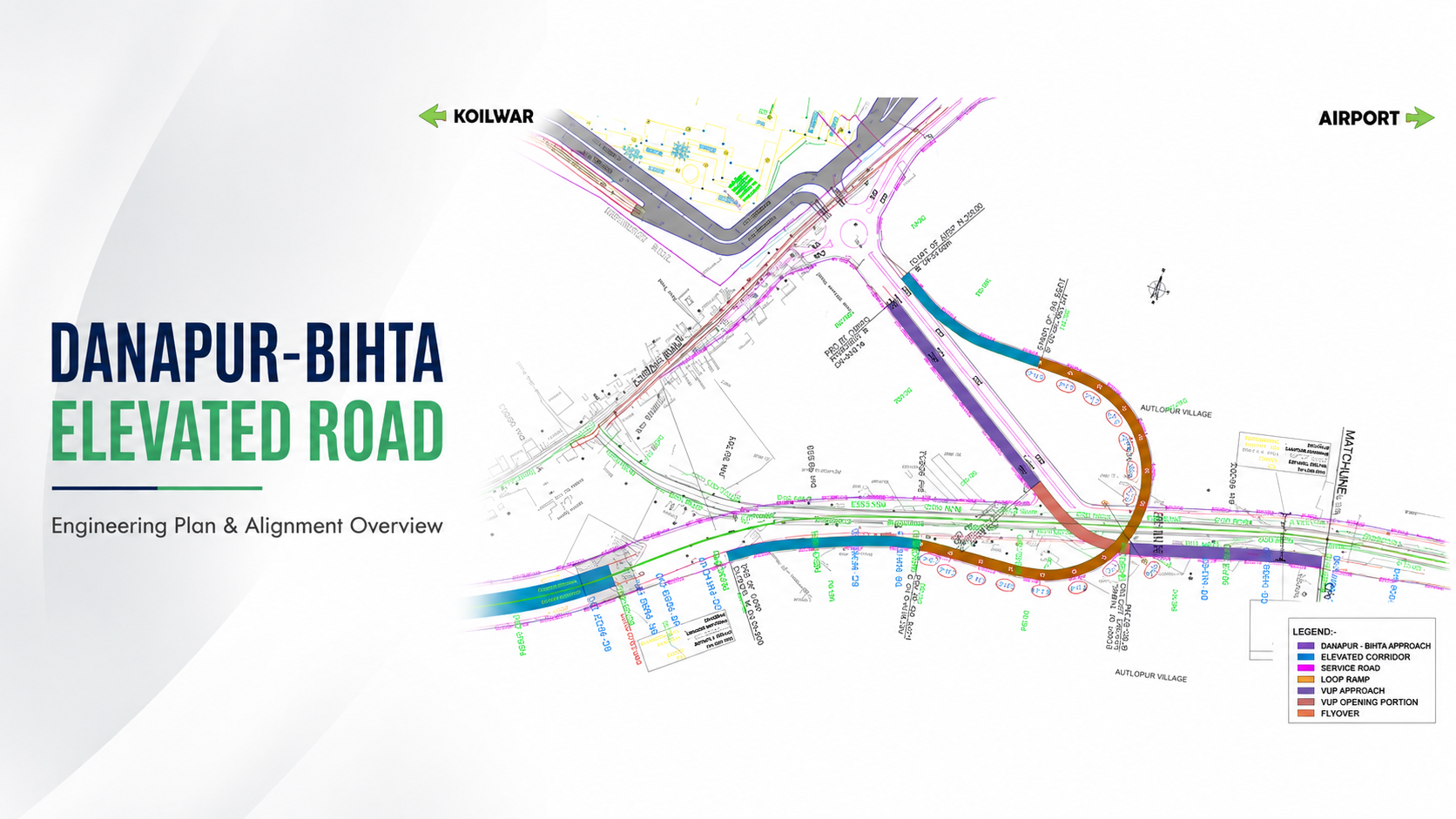 Danapur to Bihta elevated road corridor map